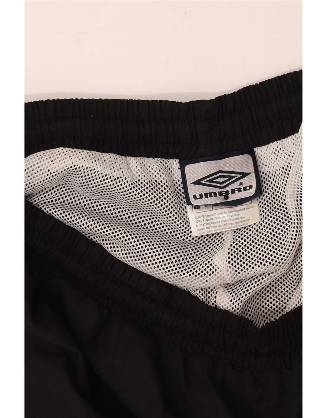 Umbro Herre Bermuda Sport Shorts Large Sort Polyester