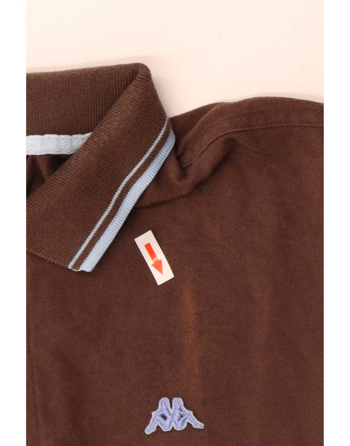 Kappa herre poloshirt Stor brun bomuld