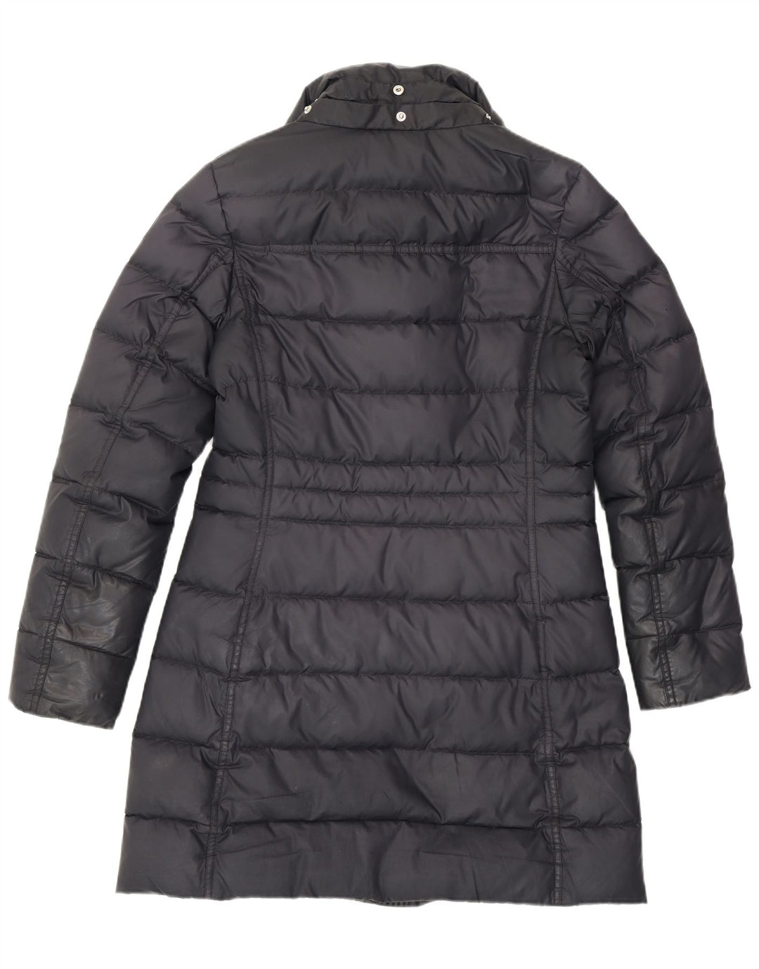 Tommy Hilfiger Dame Polstret Frakke UK 10 Small Grå Polyester