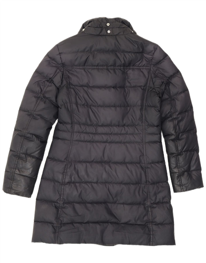 Tommy Hilfiger Dame Polstret Frakke UK 10 Small Grå Polyester