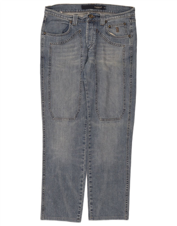 Jeckerson Straight Jeans til mænd W33 L29 blå bomuld