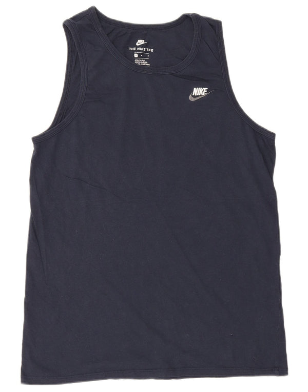 Nike Herre Athletic Cut Vest Top Medium Marineblå Bomuld