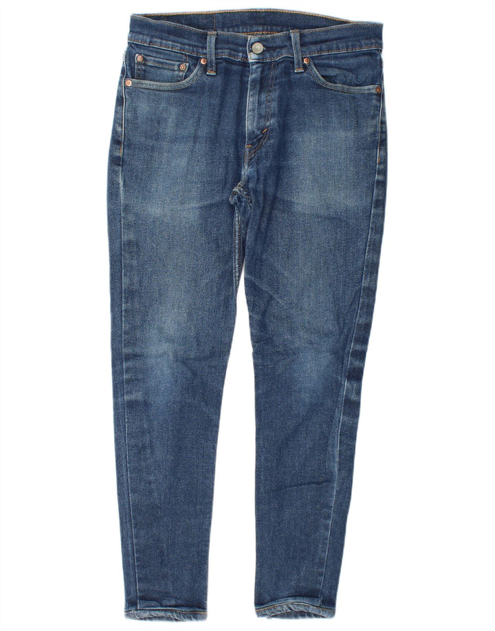 LEVI'S Dame 511 Slim Jeans W30 L26 Blå Bomuld