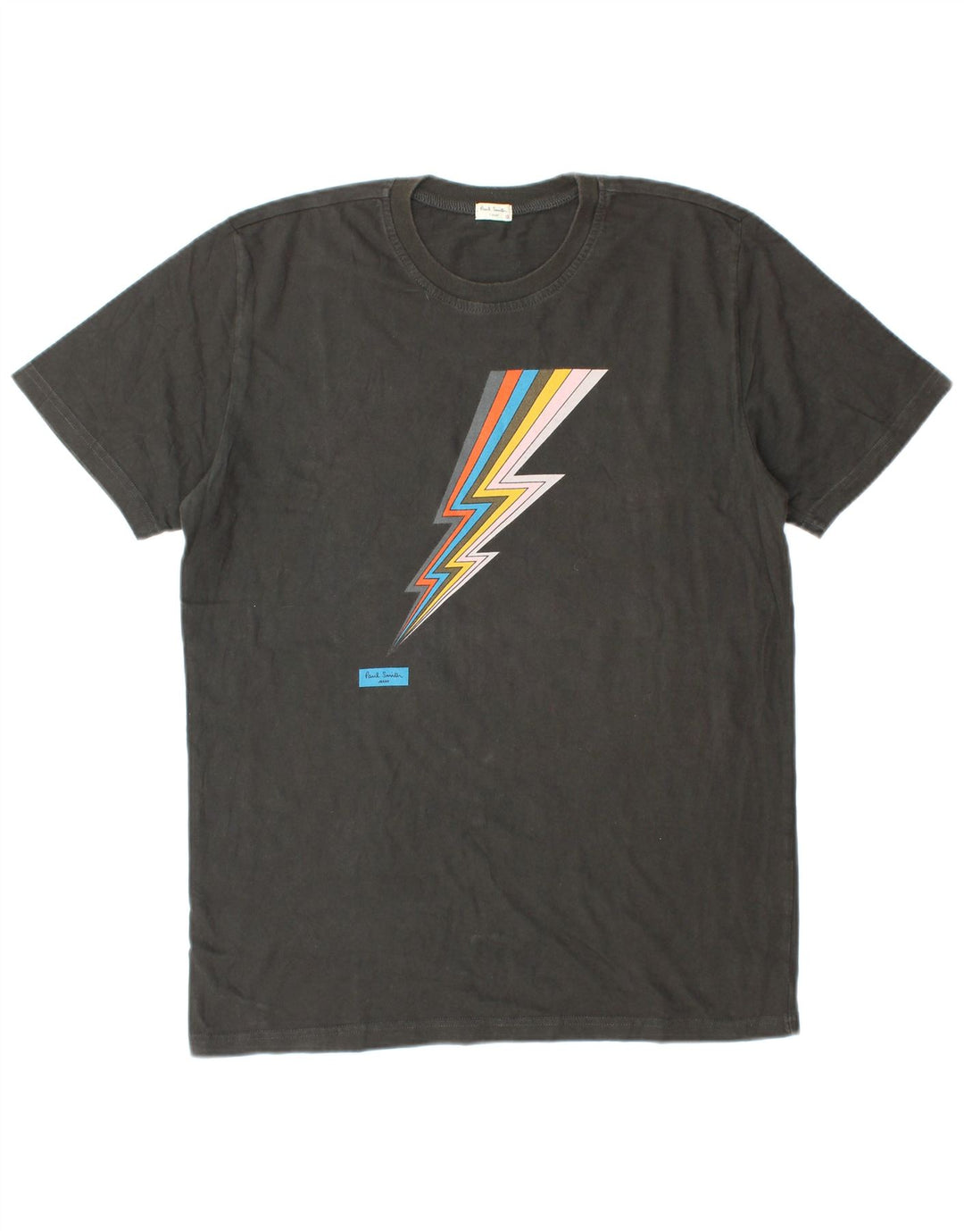 PAUL SMITH Herre grafisk T-shirt Top Lille sort bomuld