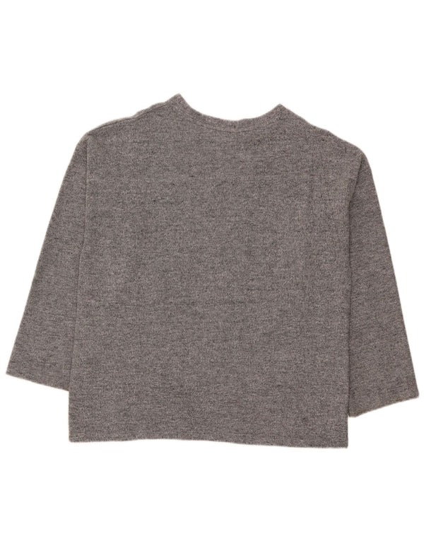 Zara Dame Trafaluc Loose Fit Top 3/4 ærmer UK 14 Medium Grå Flecked
