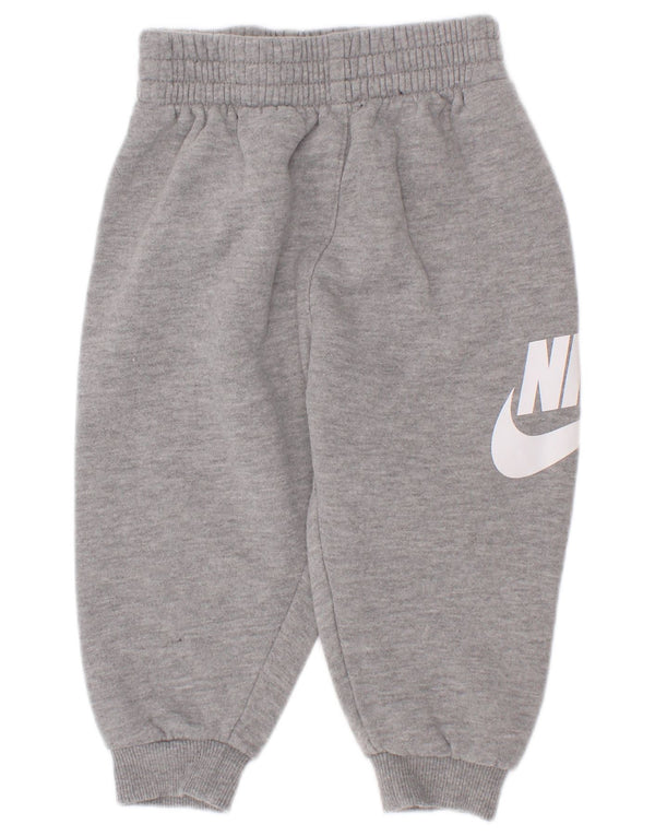 Nike Baby Boys Graphic Joggers Træningsdragt Bukser 18-24 måneder Grå Flecked