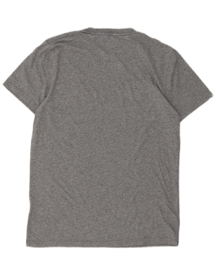 Hollister Herre T-Shirt Top Lille Grå Flecked