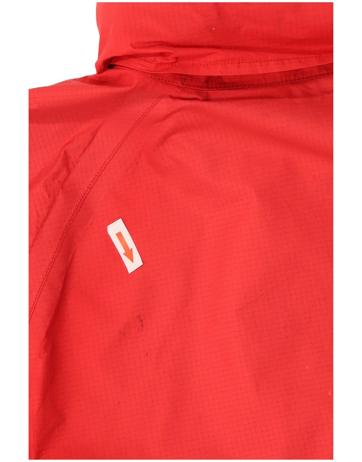 Berghaus Regnjakke med hætte til mænd UK 38 Medium Rød Nylon