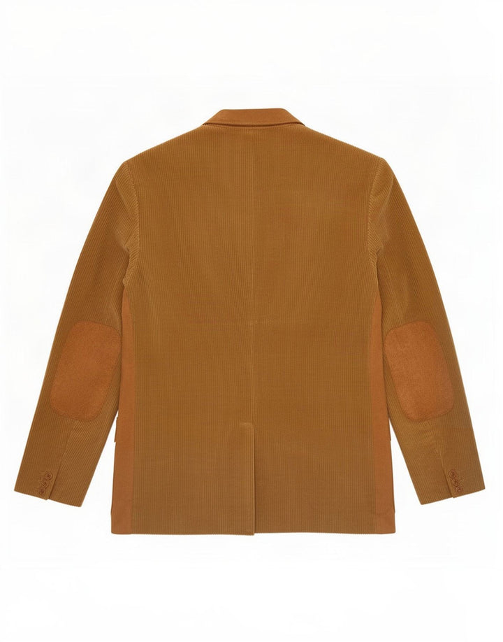 Zara Herre 3-knaps Corduroy Blazer Jacket EU 50 Medium Beige Colourblock