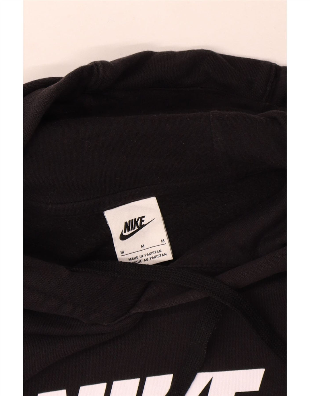 Nike grafisk hættetrøje til mænd mellem sort bomuld