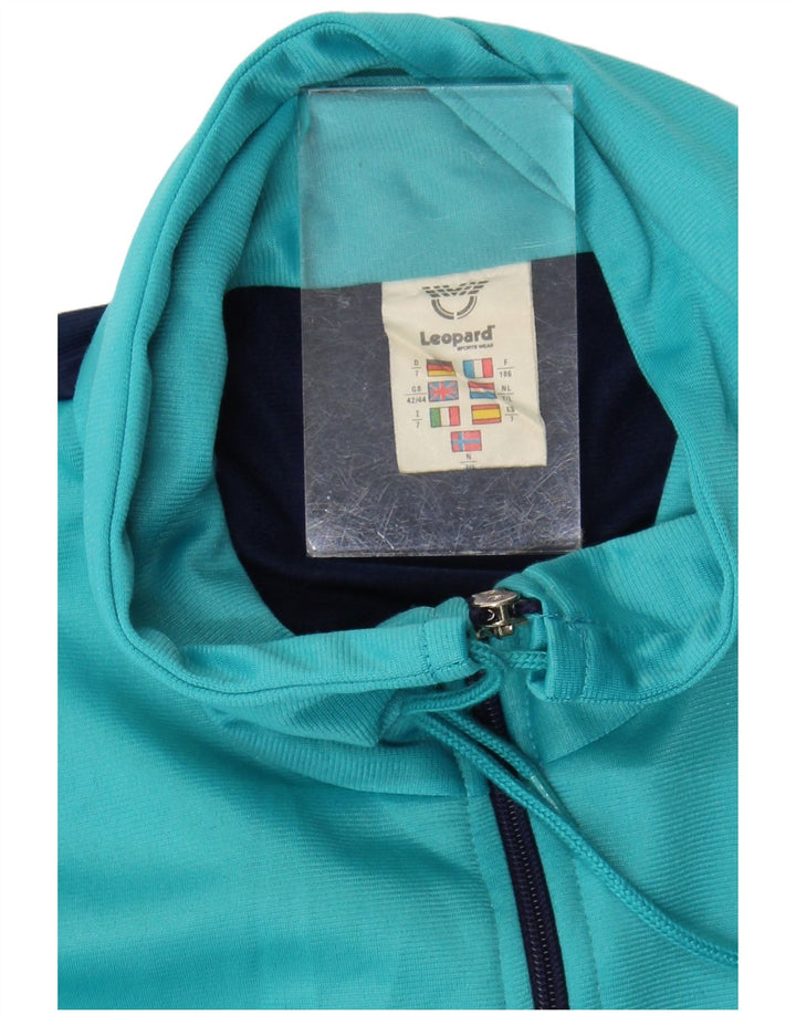 Leopard træningsdragt til mænd, topjakke UK 42/44 Stor marineblå farveblok