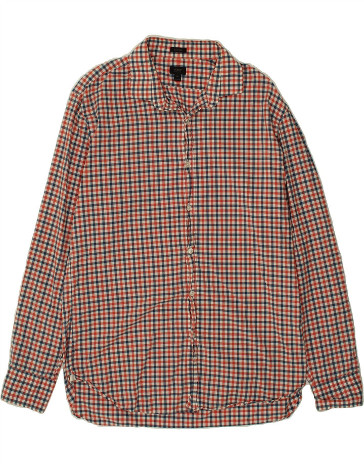 J. CREW Mens Ludlow Shirt XL Red Gingham Cotton Vintage J. Crew and Second-Hand J. Crew from Messina Hembry 