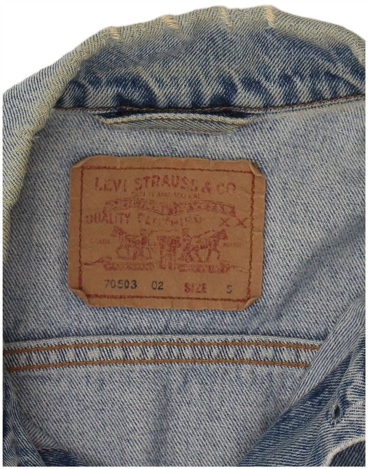 LEVI'S Boys Denim Jacket 11-12 Years Small Blue Cotton