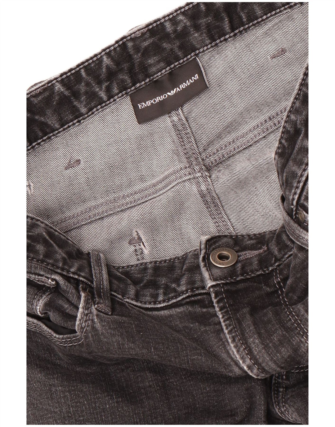 Emporio Armani Dame Slim Jeans W28 L33 Sort