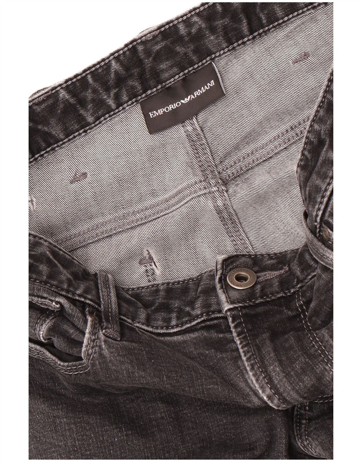 Emporio Armani Dame Slim Jeans W28 L33 Sort