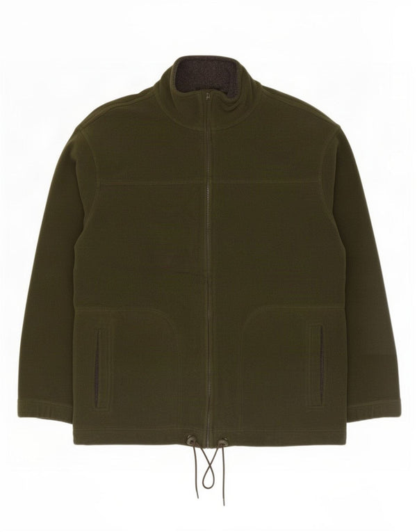 Marks & Spencer Womens St. Michael Fleece Jacket UK 14 Large Khaki