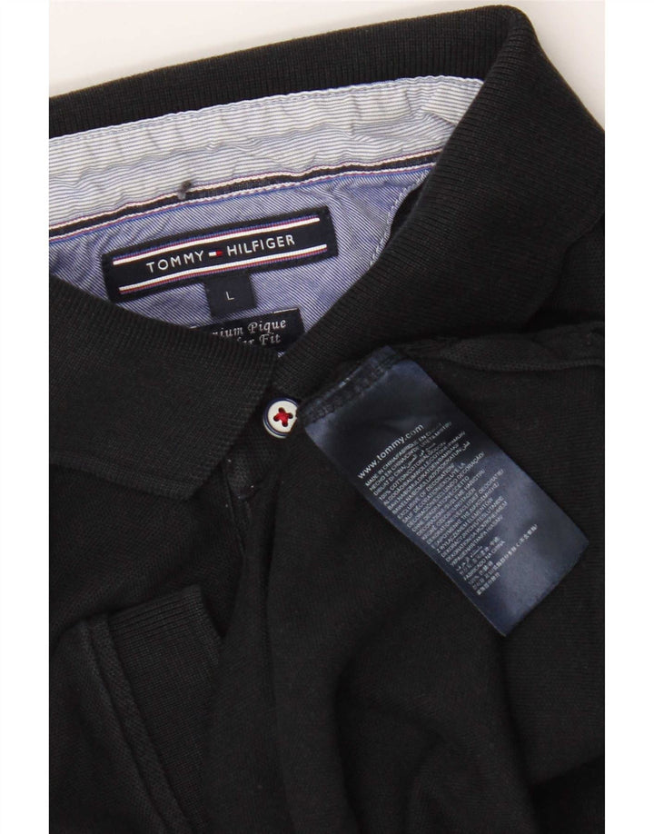 Tommy Hilfiger Herre poloshirt Stor marineblå bomuld