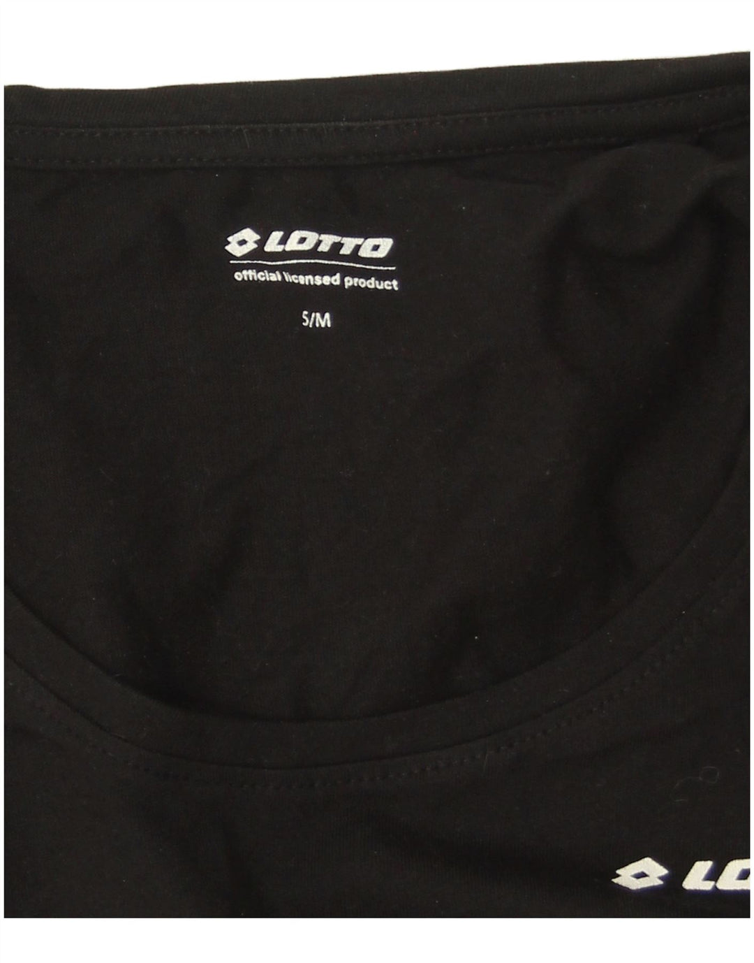 Lotto Dame Oversized Top Langærmet UK 10 Small Black Bomuld