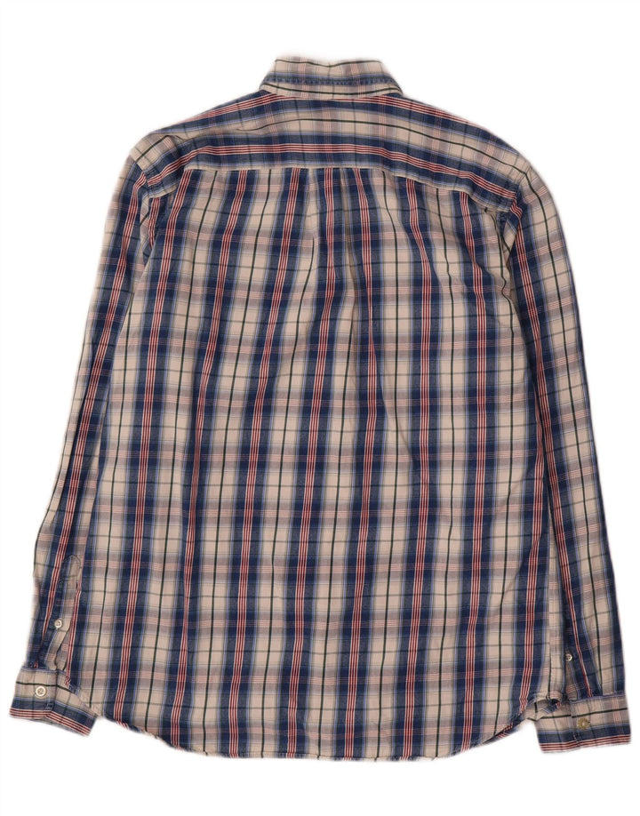 Gap Herre Standard Fit Skjorte Stor Blå Plaid Bomuld