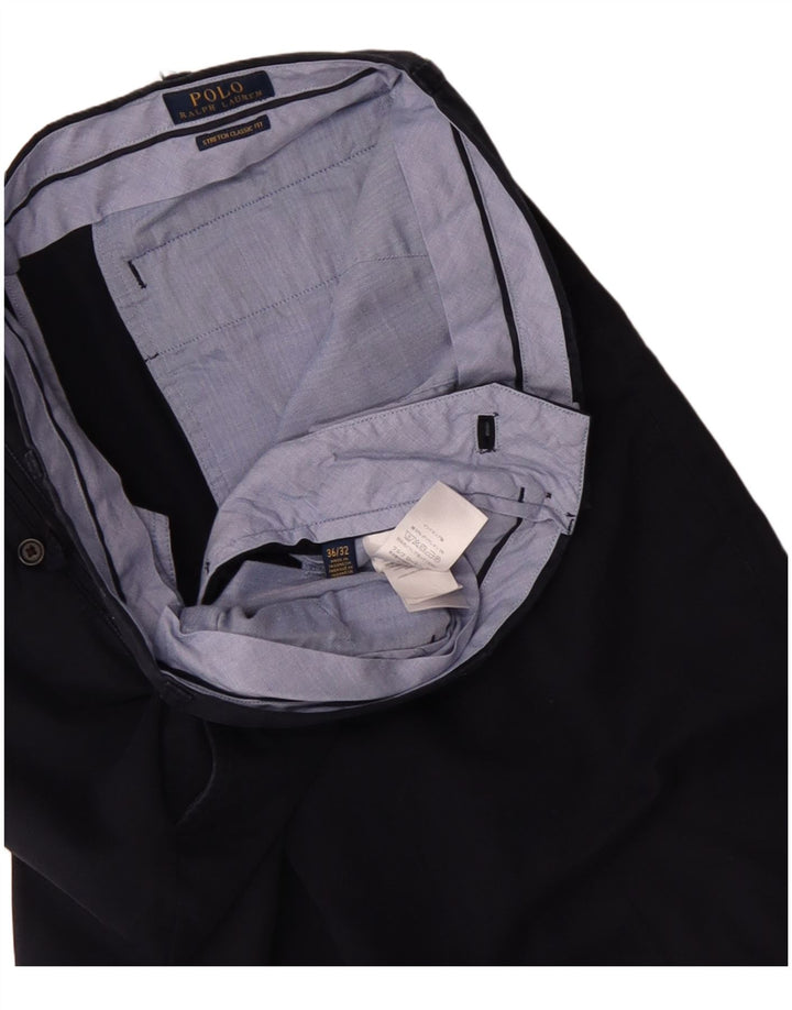 POLO RALPH LAUREN Herre Classic Fit Chinobukser W36 L32 Marineblå