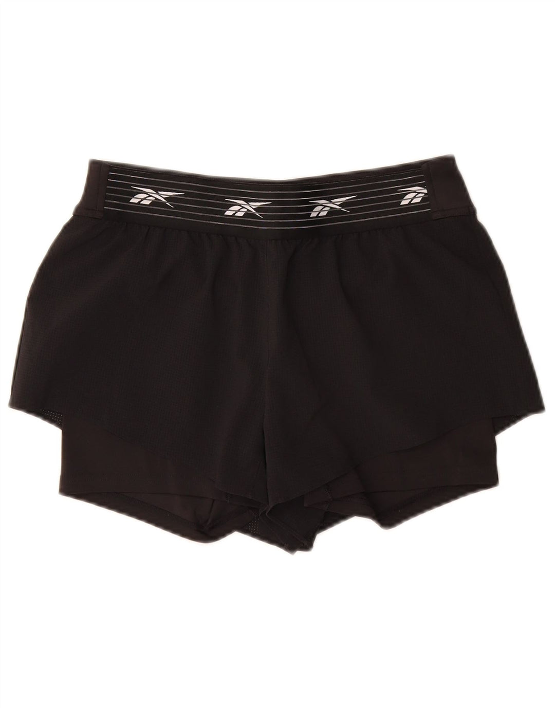 Reebok grafiske sportsshorts til kvinder UK 12/14 medium sort polyester