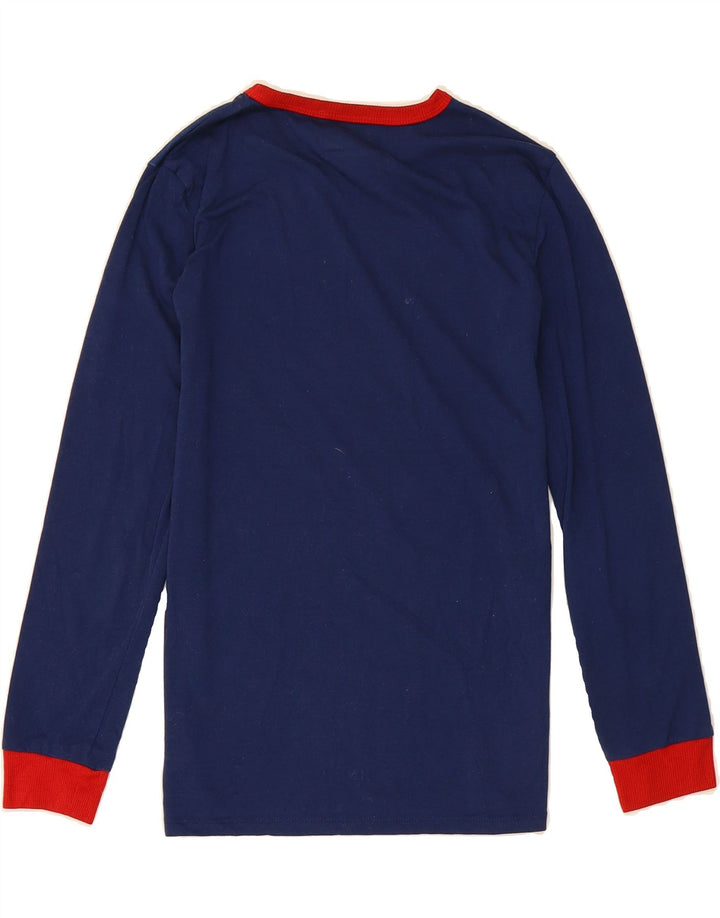 EDDIE BAUER Boys Graphic Top Long Sleeve 14-15 Years Large Navy Blue Vintage Eddie Bauer and Second-Hand Eddie Bauer from Messina Hembry 
