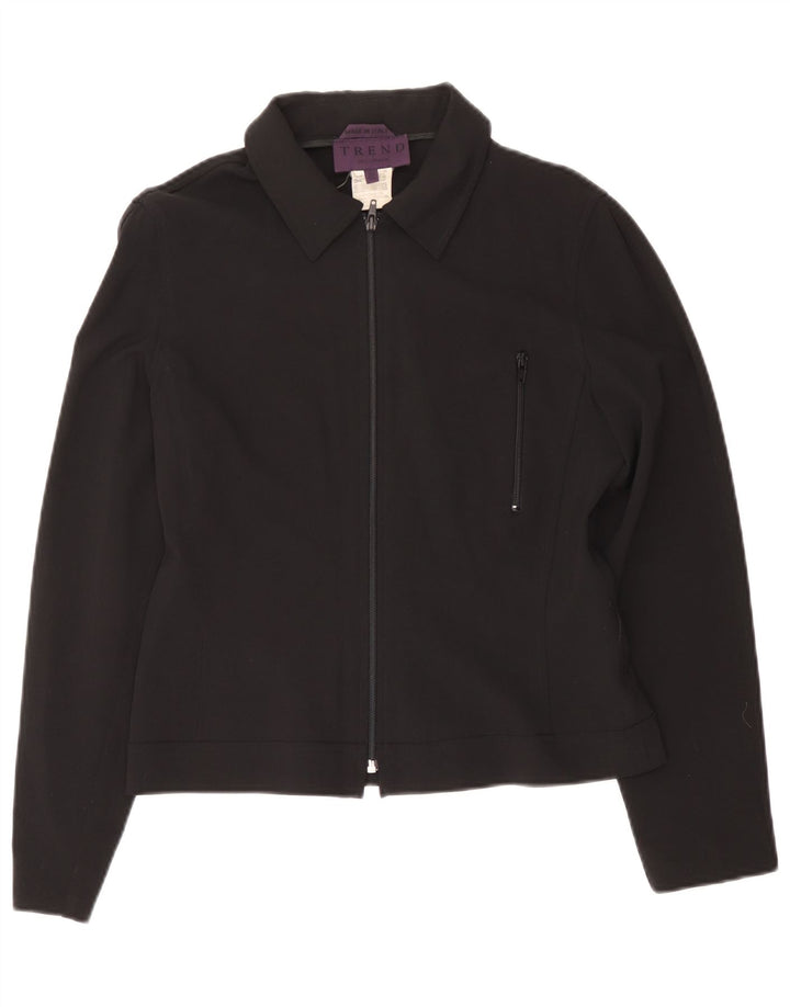Trend Bomberjakke til kvinder IT 44 Medium Navy Blue Viscose
