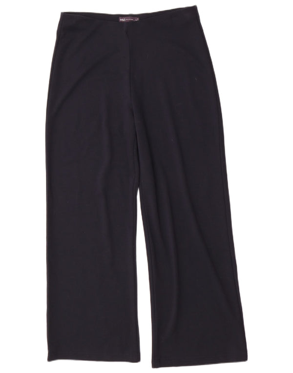 Marks & Spencer Dame Casual Bukser UK 14 Large W32 L30 Navy Blue