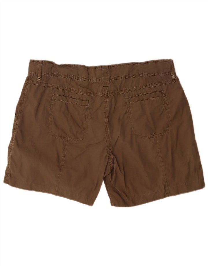 Marks & Spencer Cargo Shorts til kvinder UK 16 Large W34 Khaki Cotton