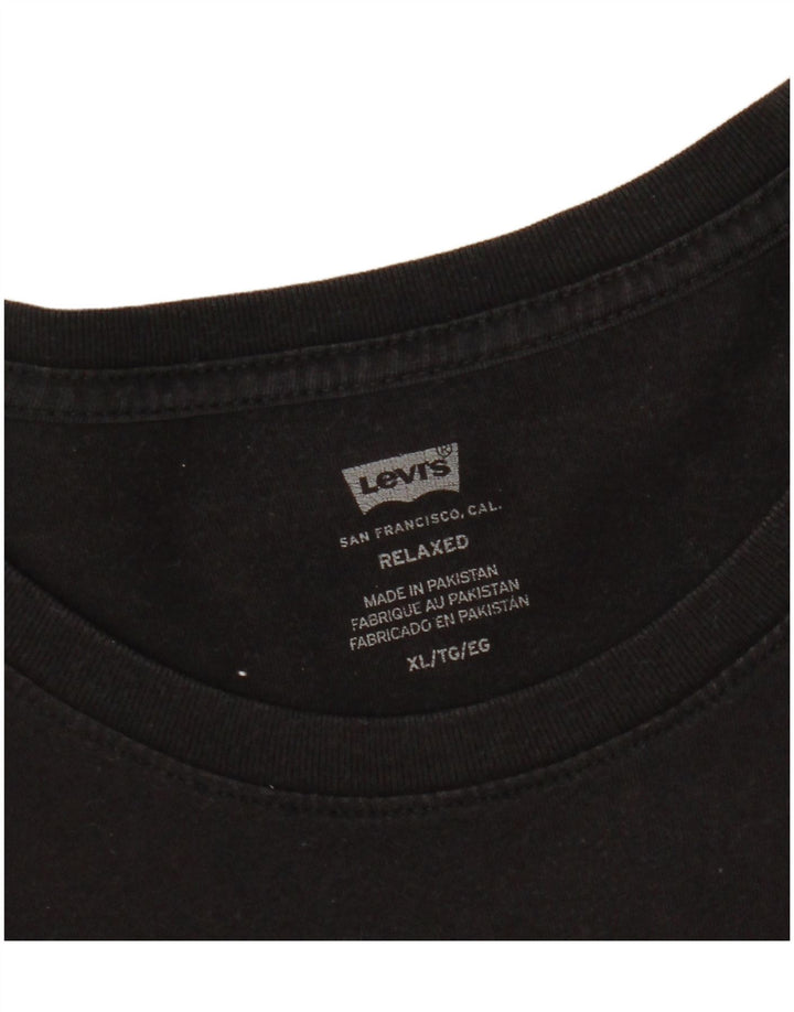Levi's Herre Relaxed Graphic T-Shirt Top XL Sort