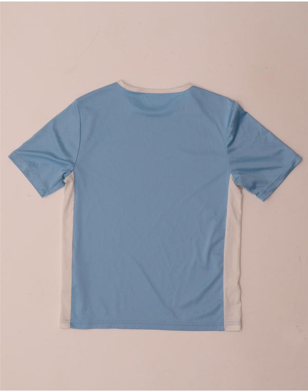 Adidas Boys Aeroready T-Shirt Top 11-12 år Blå Colourblock Polyester