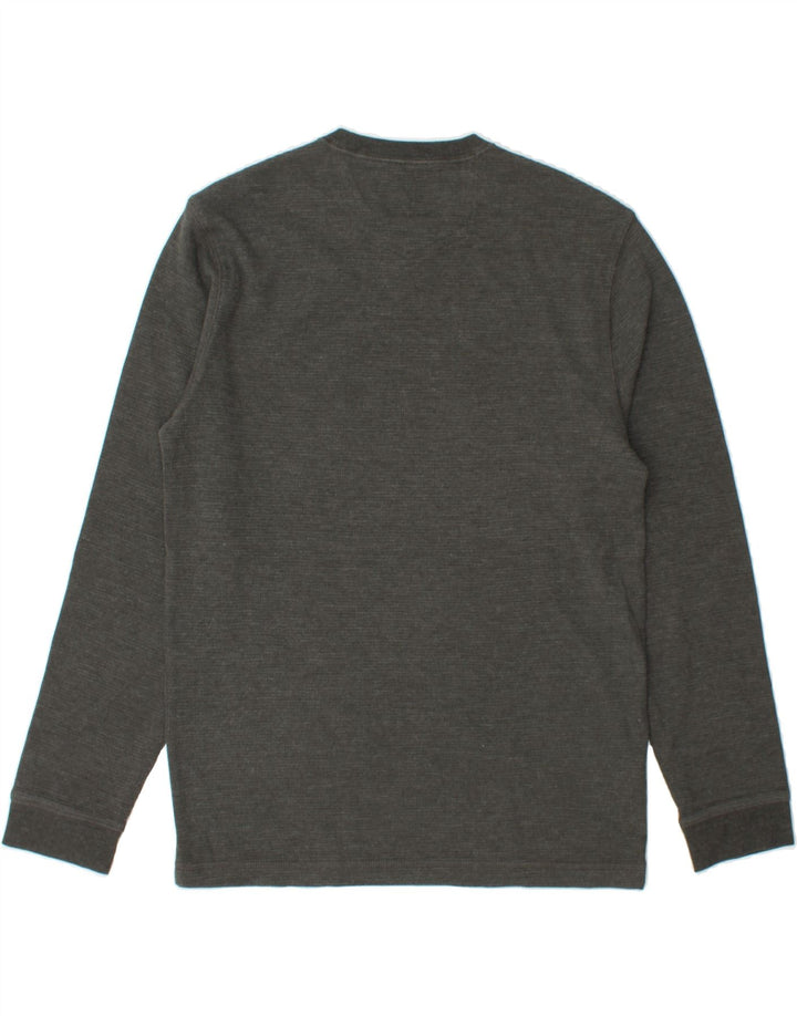 EDDIE BAUER Mens Top Long Sleeve UK 10 Small Grey Cotton Vintage Eddie Bauer and Second-Hand Eddie Bauer from Messina Hembry 