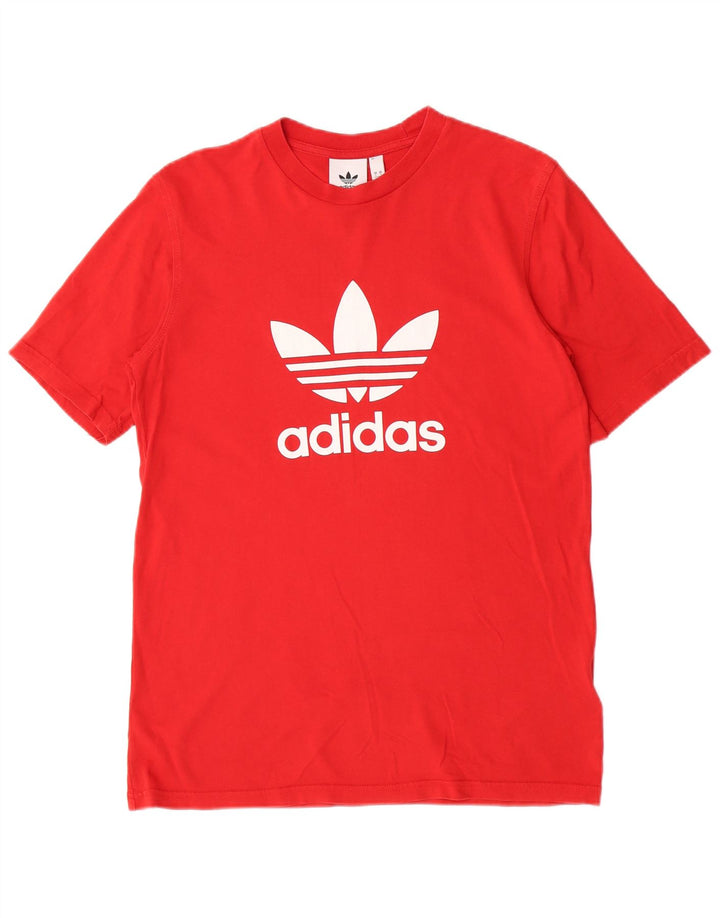 Adidas Herre grafisk T-shirt top lille rød bomuld