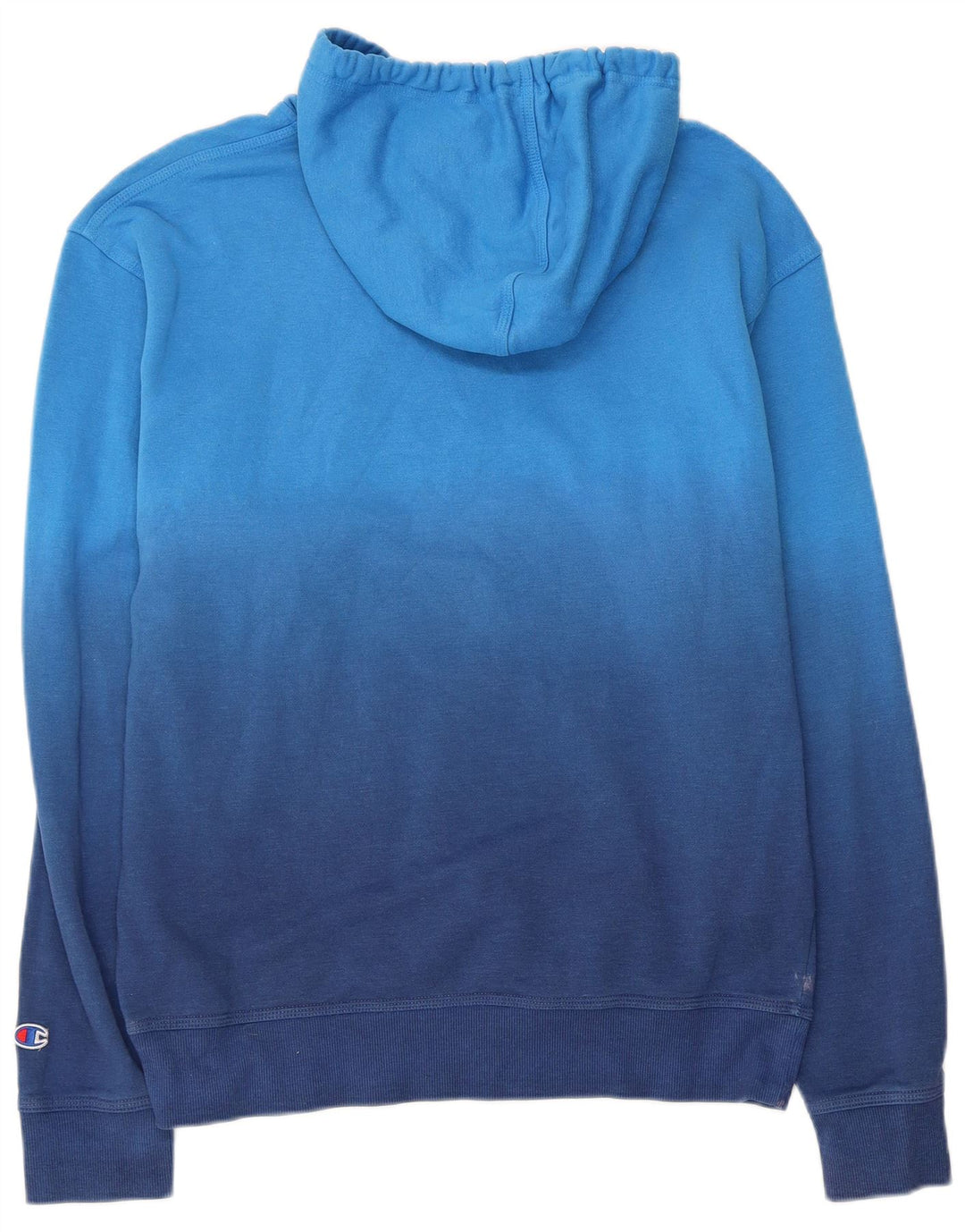 CHAMPION Herre hættetrøje Jumper Medium Blue Colourblock Bomuld