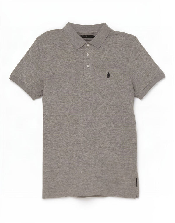French Connection Herre Polo Shirt Stor Grå Bomuld