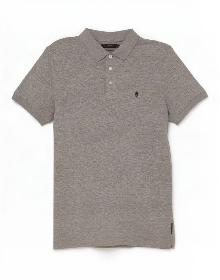 French Connection Herre Polo Shirt Stor Grå Bomuld