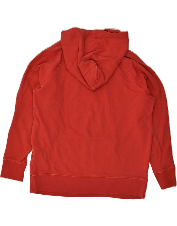 LEVI'S Womens Graphic Hoodie Jumper UK 14 Medium Red Cotton | Vintage Levi's | Thrift | Second-Hand Levi's | Used Clothing | Messina Hembry 