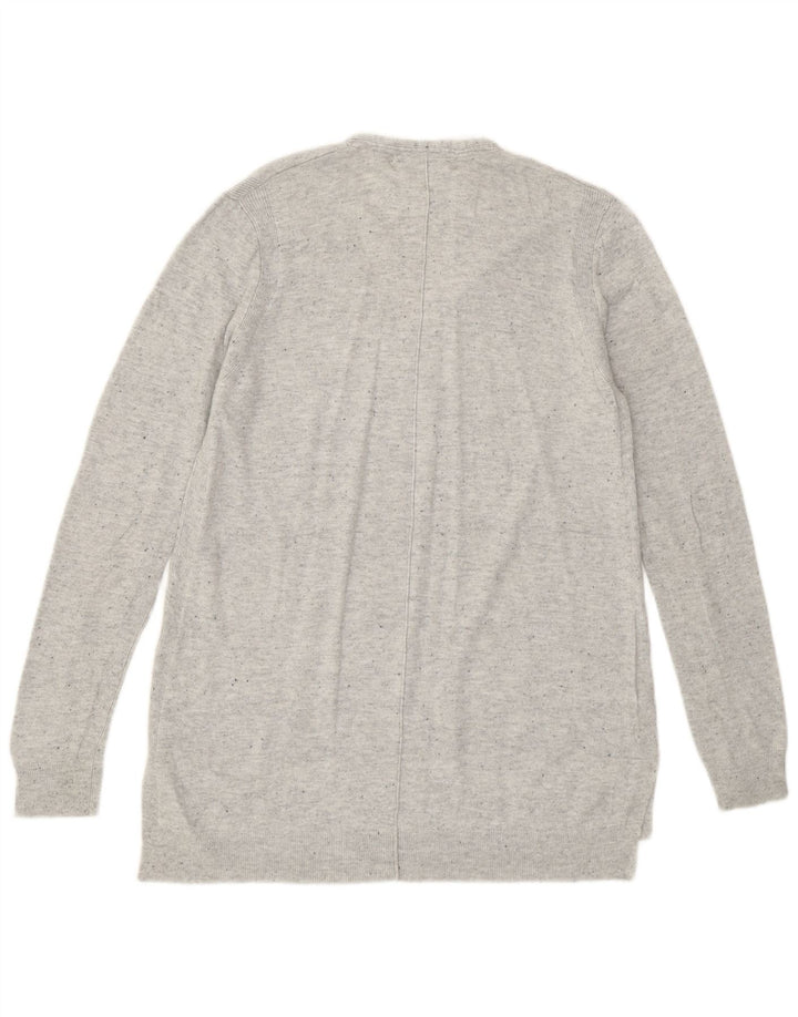 John Lewis Dame V-hals sweater UK 12 Medium Grey Flecked Nylon