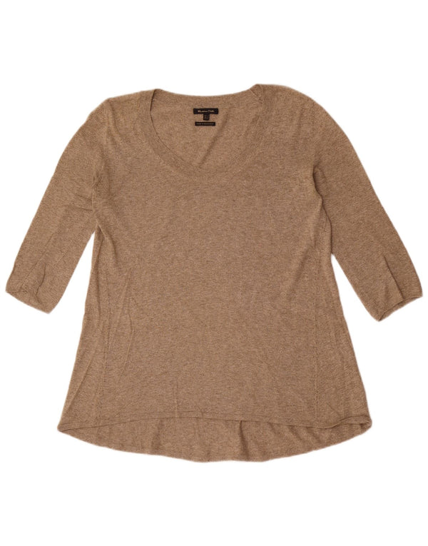 Massimo Dutti Dame Top 3/4 ærme UK 10 Lille Brun