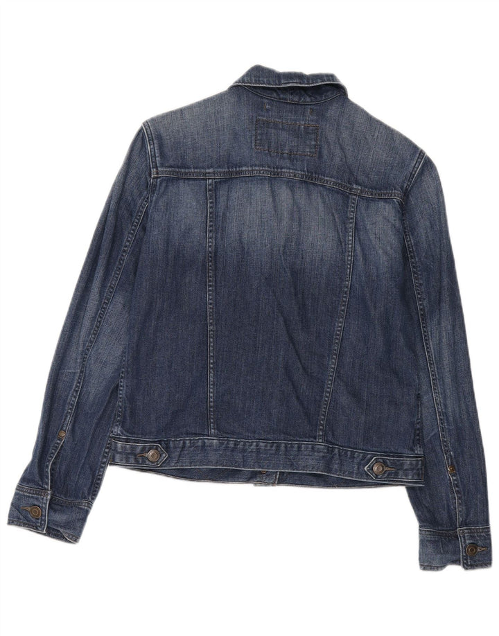 Eddie Bauer Dame denimjakke UK 14 Medium Blue Cotton