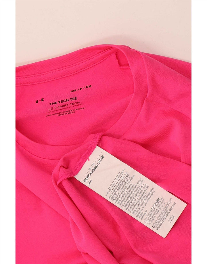 Under Armour Herre T-Shirt Top Lille Pink Polyester