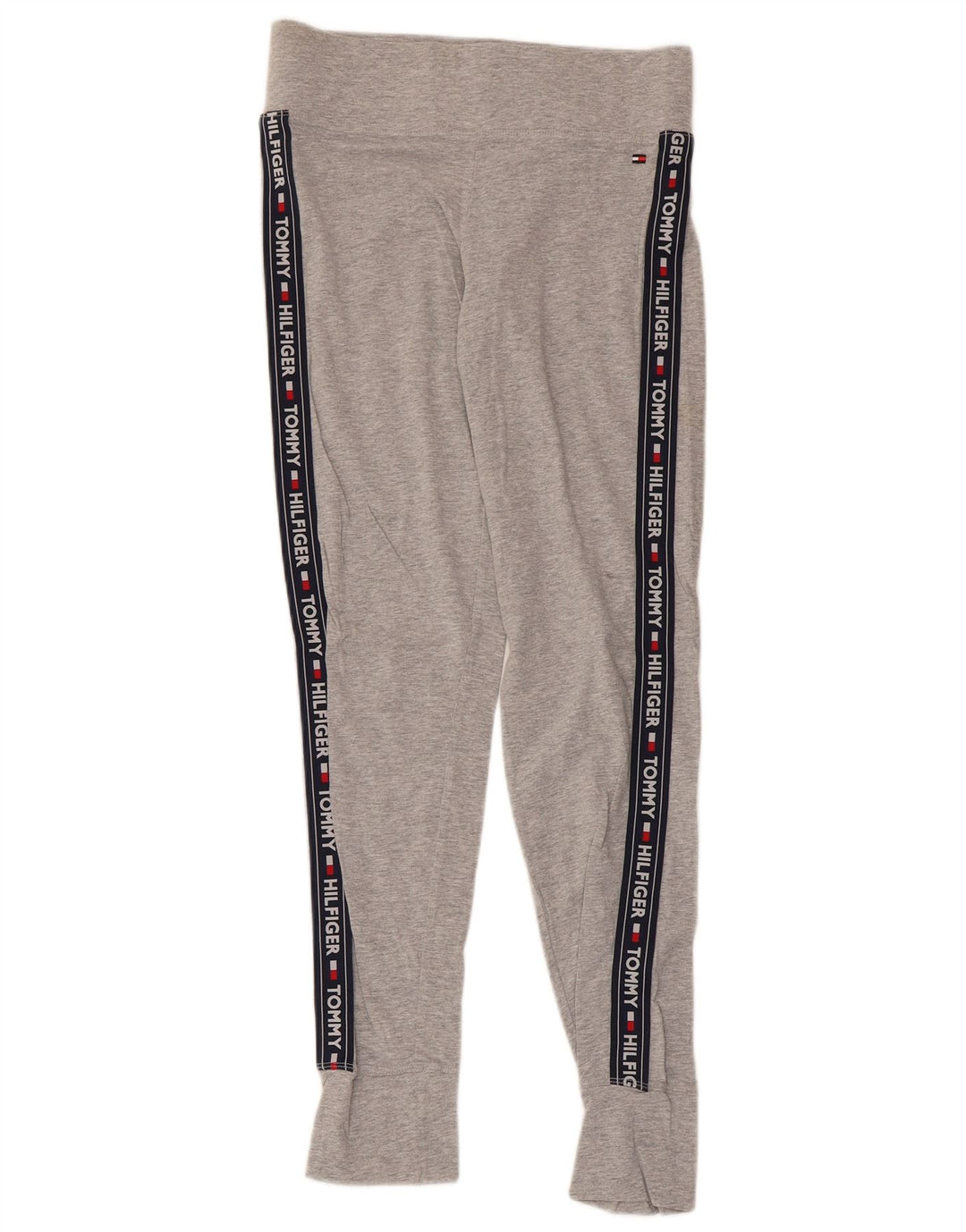 Tommy Hilfiger Grafiske Leggings til kvinder UK 12 Medium Grey Colourblock Bomuld