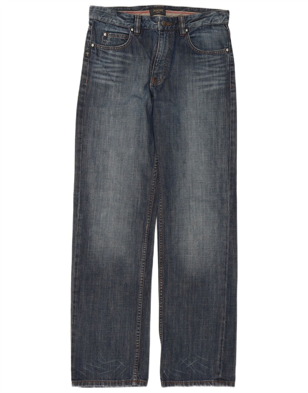 JOOP Mens Straight Jeans W32 L32 Blue Cotton