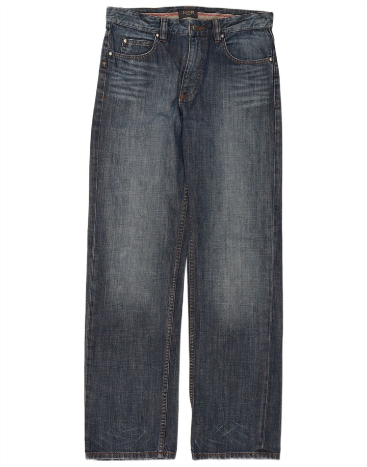 JOOP Mens Straight Jeans W32 L32 Blue Cotton