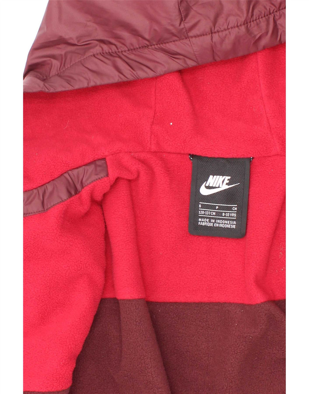 Nike drenge hættejakke vindjakke 8-9 år Lille Bourgogne polyester