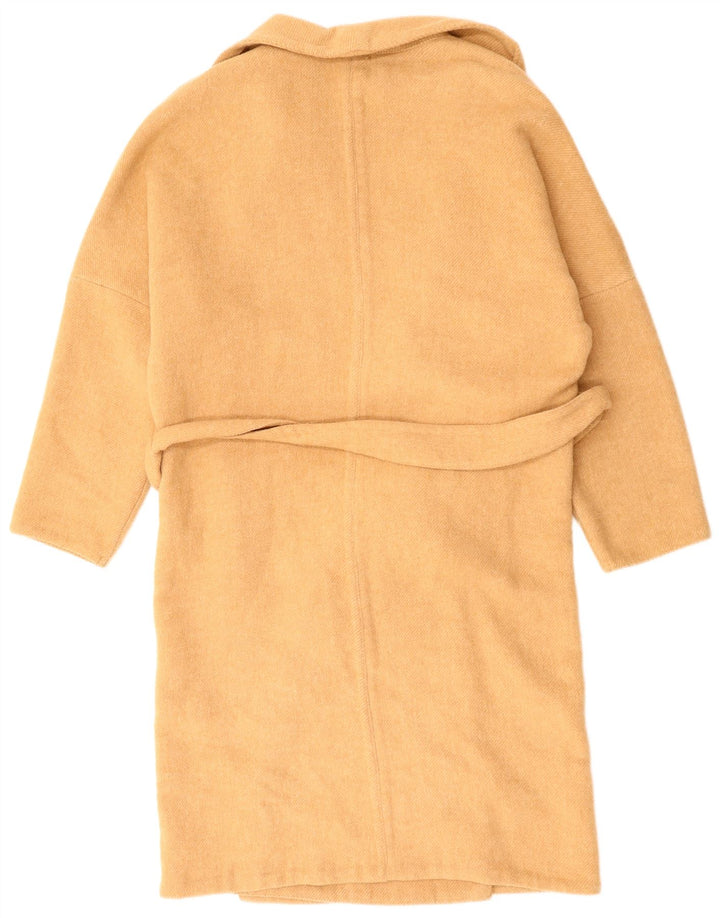 BENETTON Åben overfrakke til kvinder UK 18 XL Brun polyester