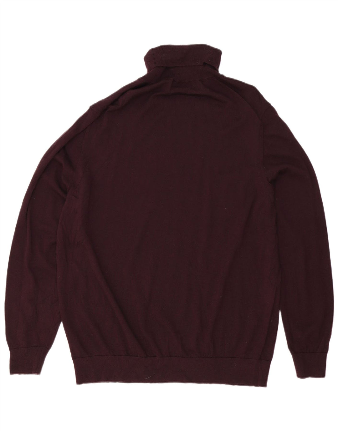 Marks & Spencer Herre Autograph Roll Neck Jumper Sweater 3XL Burgundy