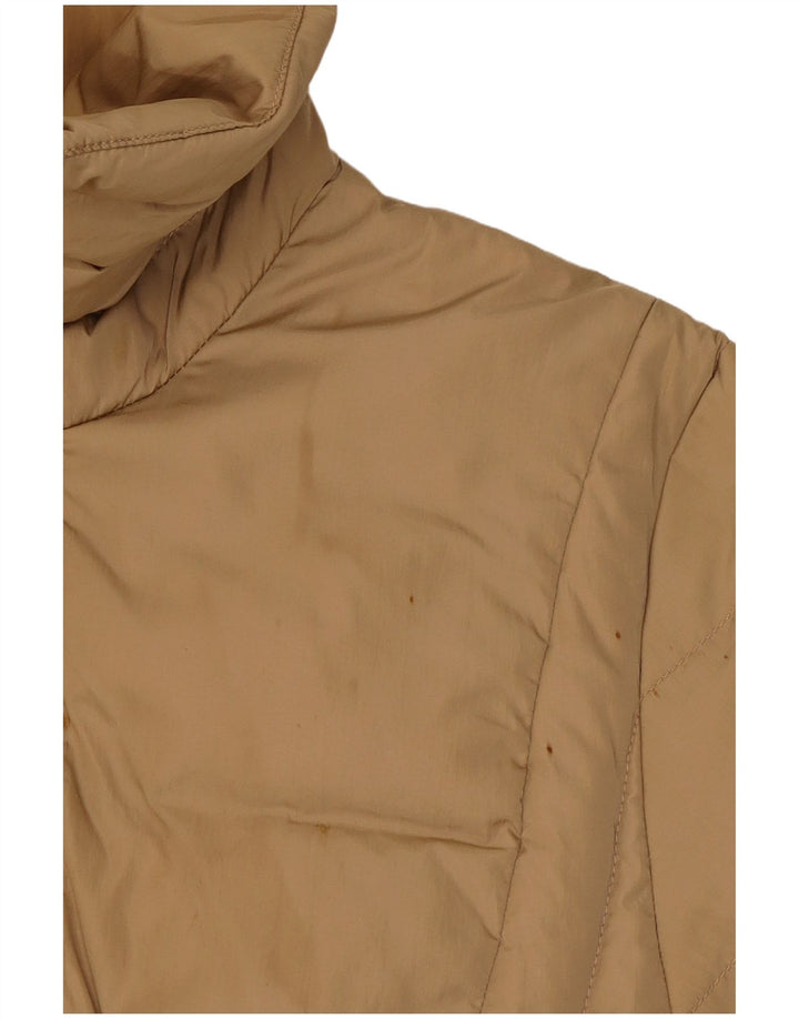Moncler Dame Polstret Frakke Størrelse 2 Medium Beige Polyamid