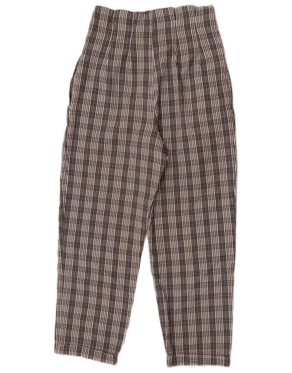 Topshop Womens Petite High Waist Casual Trousers UK 8 Small W24 L24 Grey