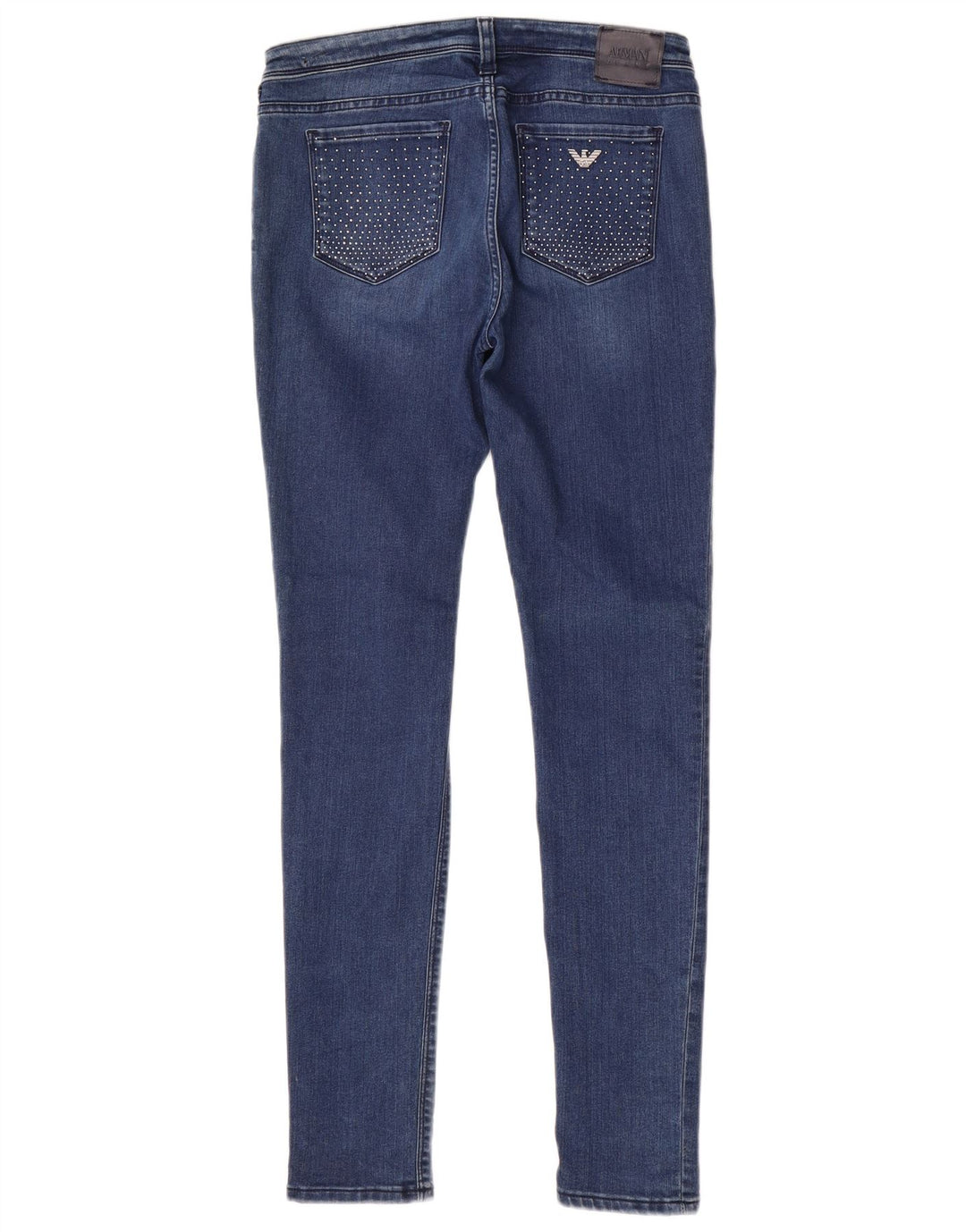 Armani Dame Skinny Jeans W29 L31 Blå Bomuld